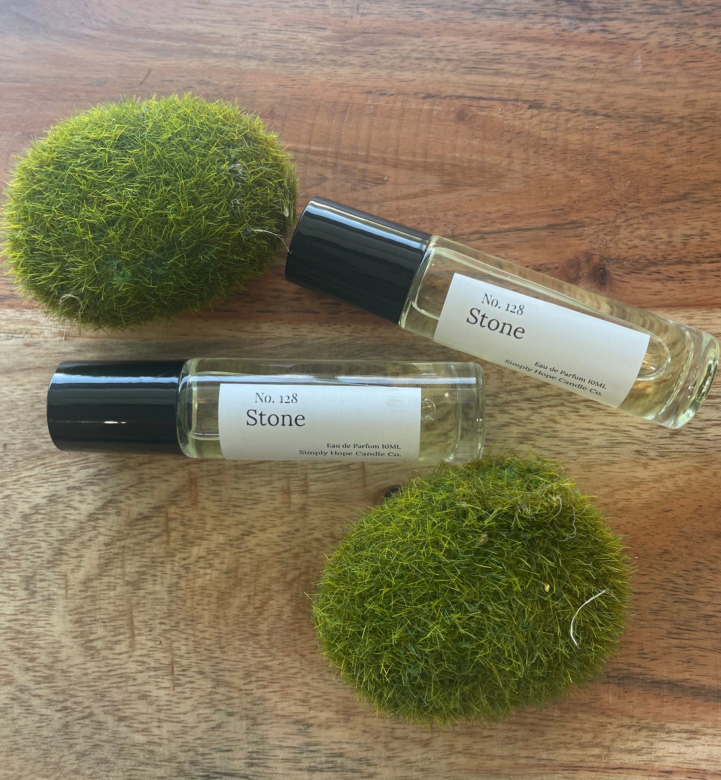 Perfume Rollerball 10 ml., Stone. Fresh Clean Everyday Scent, Unisex Ocean & Wood Perfume