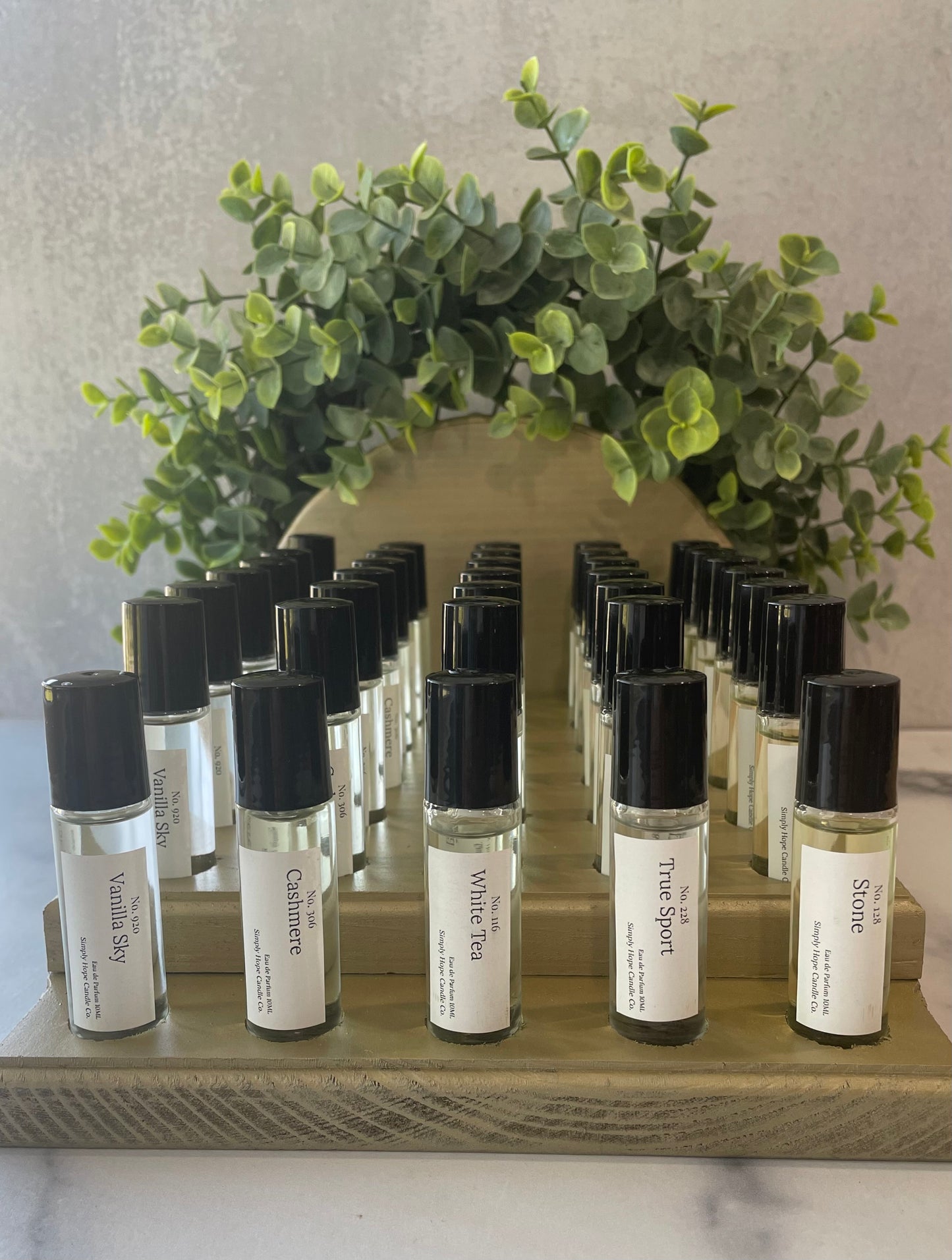 Perfume Rollerball 10 ml., Stone. Fresh Clean Everyday Scent, Unisex Ocean & Wood Perfume