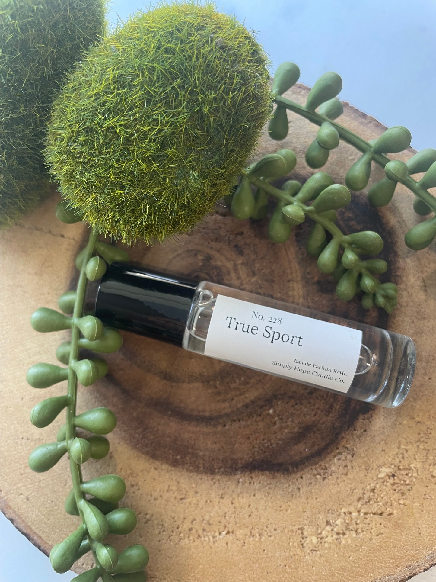 Perfume Rollerball 10 ml., Stone. Fresh Clean Everyday Scent, Unisex Ocean & Wood Perfume