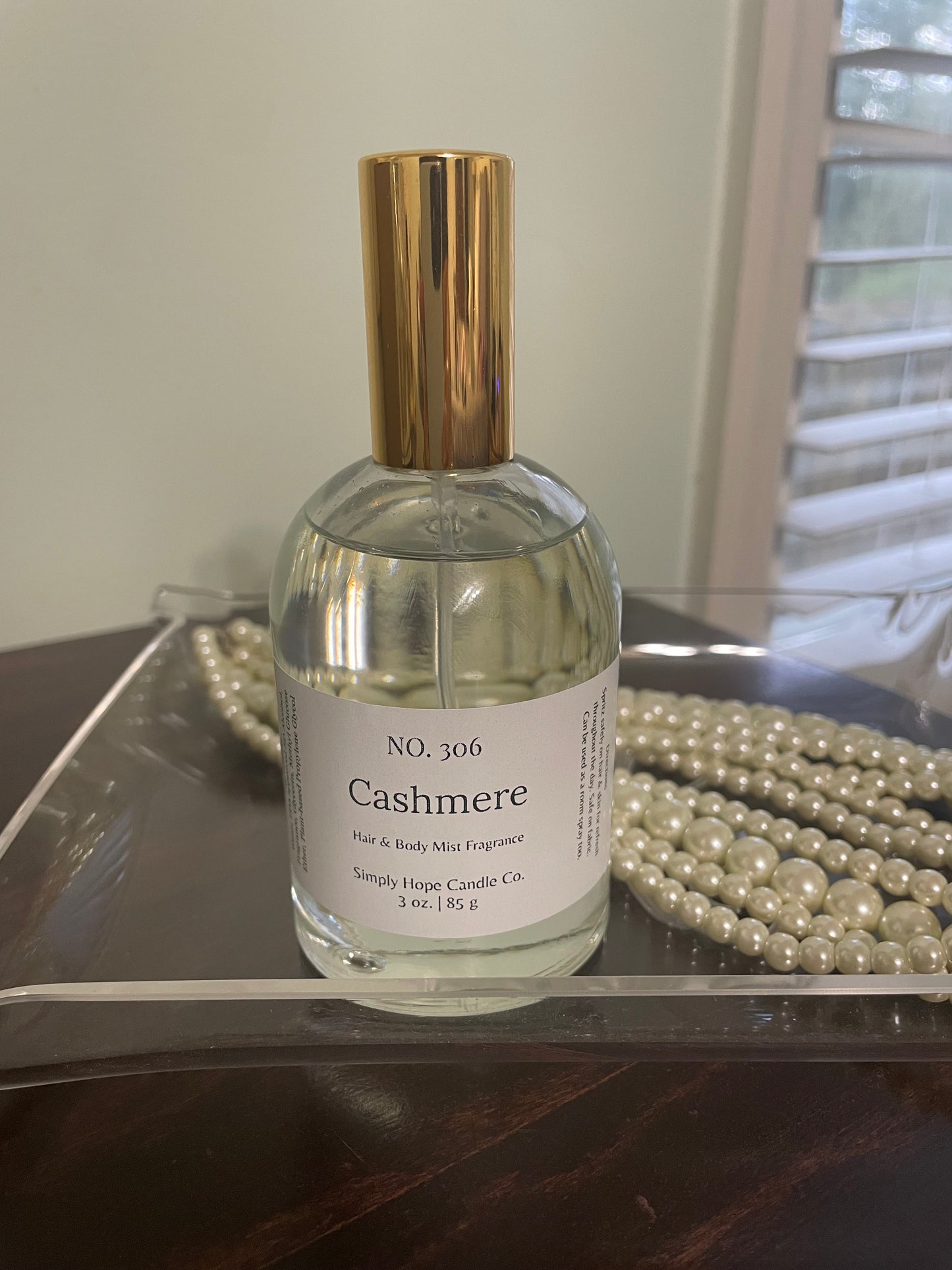 Body Spray, Hair & Body Mist, 3 oz., Cashmere, Multi Purpose, Room and Linen Spray