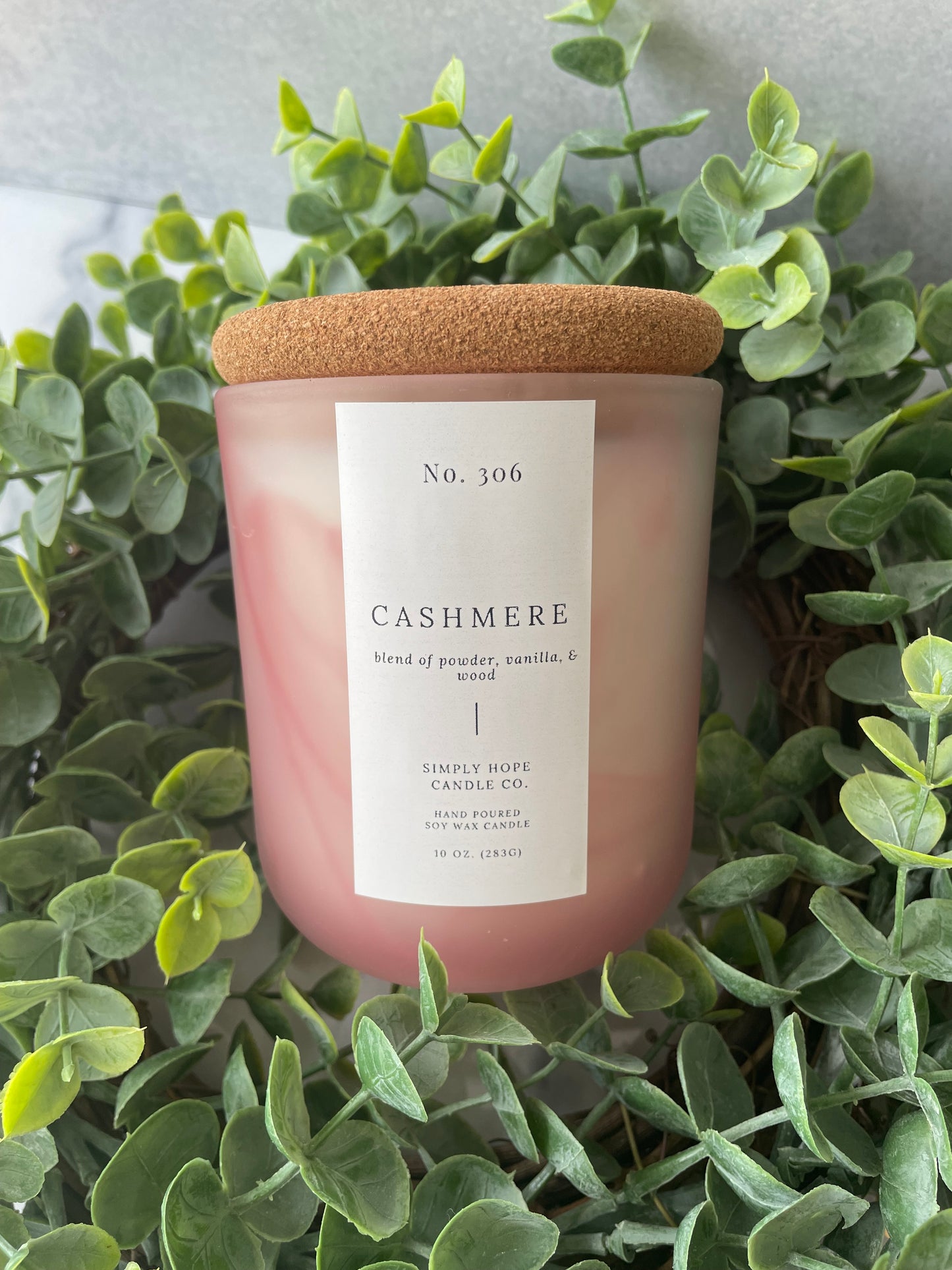Soy Wax Candle, Cashmere Scent, All Natural, Home Decor, Gift for Her, Hostess Gift, Non-Toxic, Fresh Scent Candle, Hand Made Candle