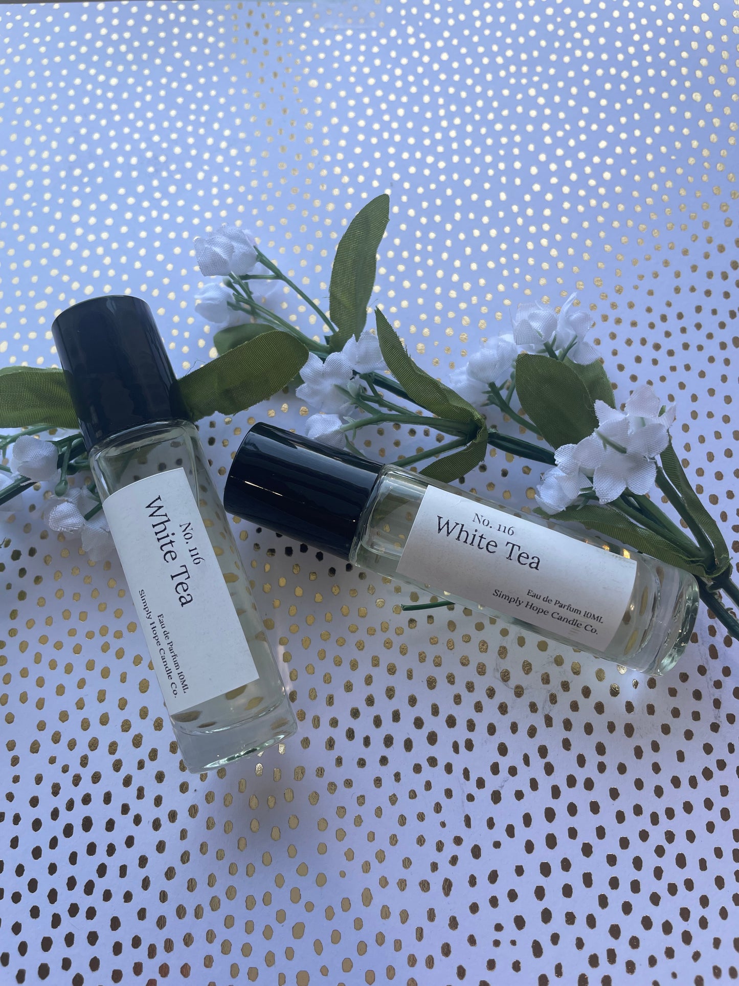 Perfume Rollerball 10 ml., White Tea, Fresh Clean Everyday Scent, Citrus Scent