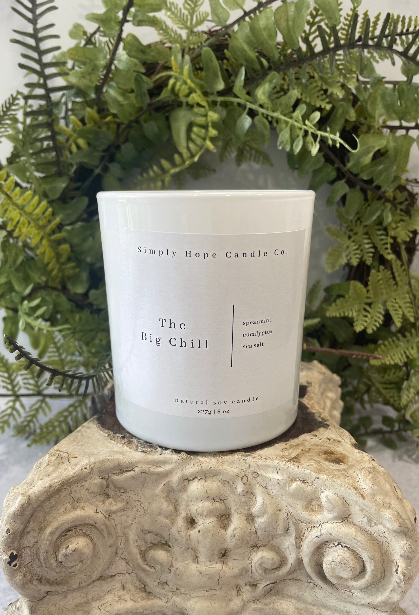 Soy Wax Candle, The Big Chill Scent, All Natural, Home Decor, Gift for Her, Hostess Gift, Non-Toxic, Fresh Scent Candle, Hand Made Candle
