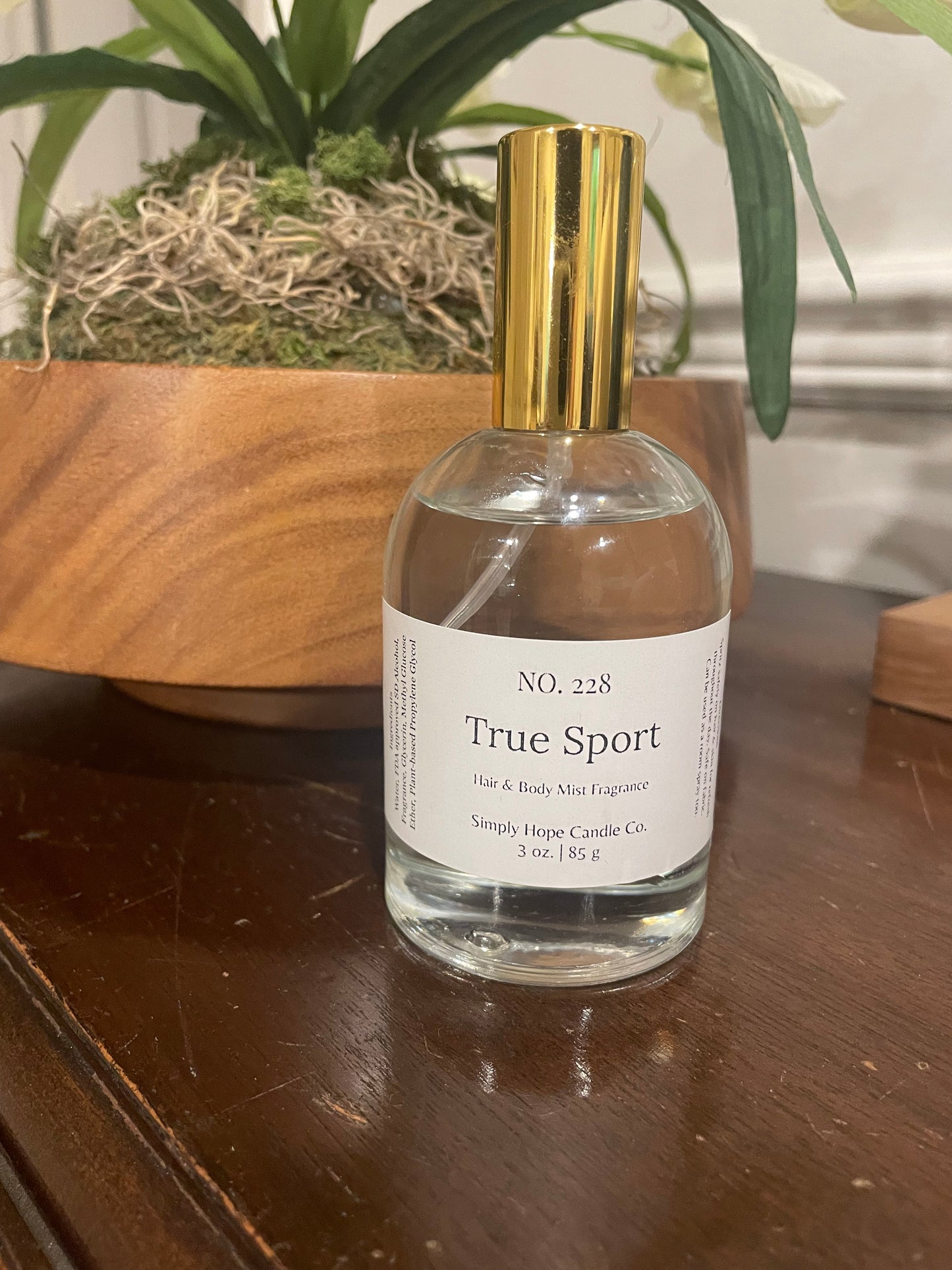 Body Spray, Hair & Body Mist, 3 oz., True Sport, Multi Purpose, Room and Linen Spray
