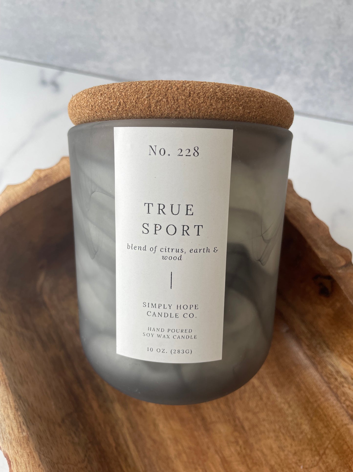 Soy Wax Candle, True Sport Scent, All Natural, Home Decor, Gift for Her, Hostess Gift, Non-Toxic, Fresh Scent Candle, Hand Made Candle