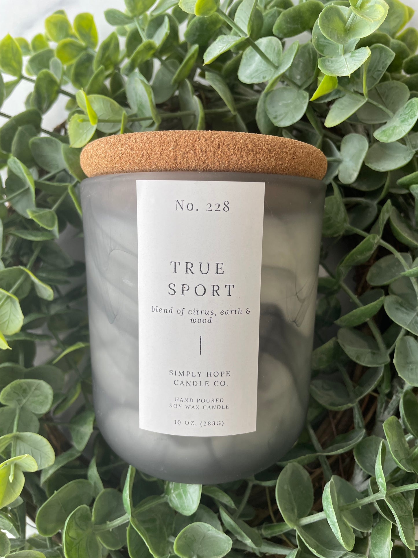 Soy Wax Candle, True Sport Scent, All Natural, Home Decor, Gift for Her, Hostess Gift, Non-Toxic, Fresh Scent Candle, Hand Made Candle