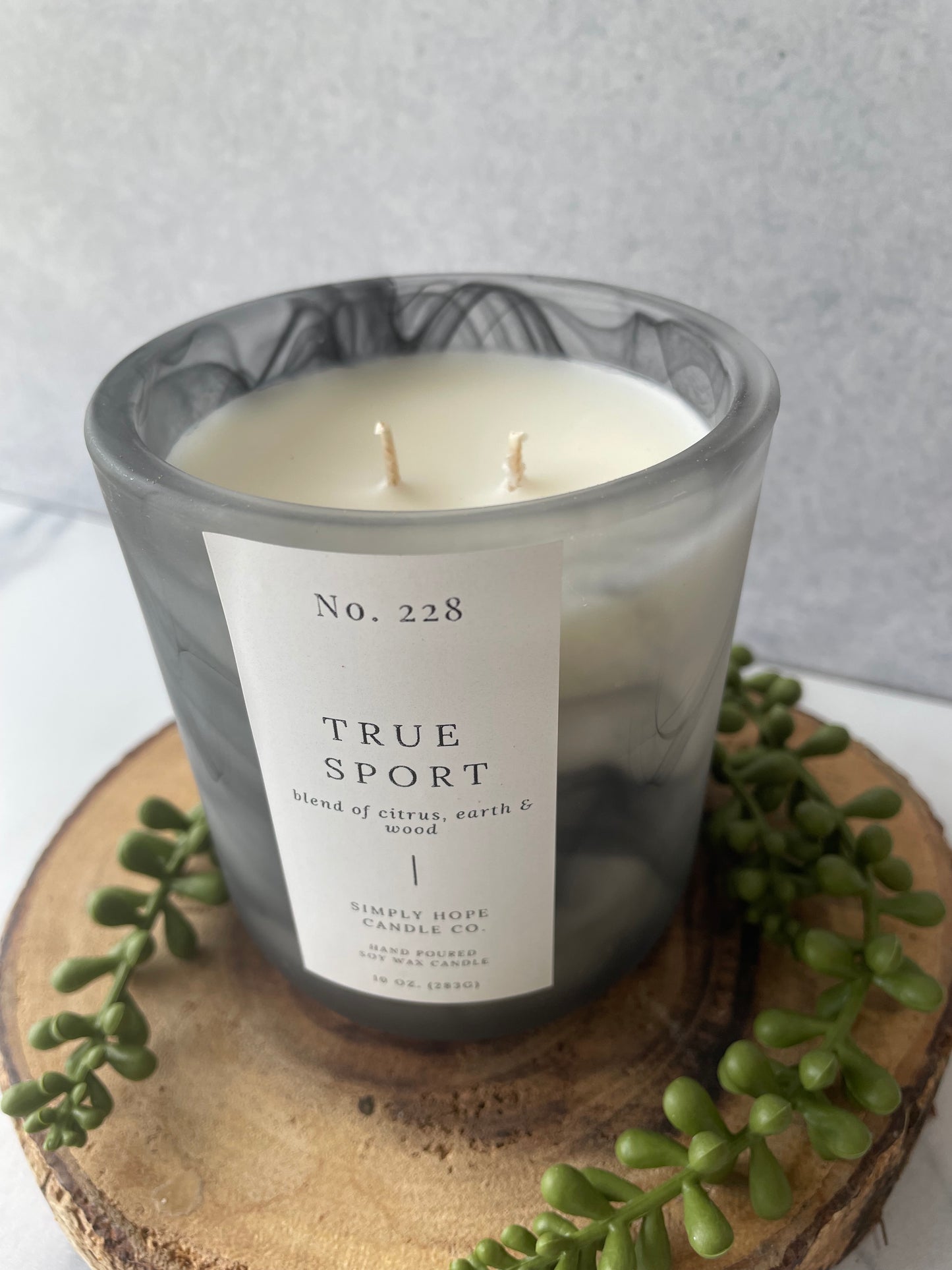Soy Wax Candle, True Sport Scent, All Natural, Home Decor, Gift for Her, Hostess Gift, Non-Toxic, Fresh Scent Candle, Hand Made Candle
