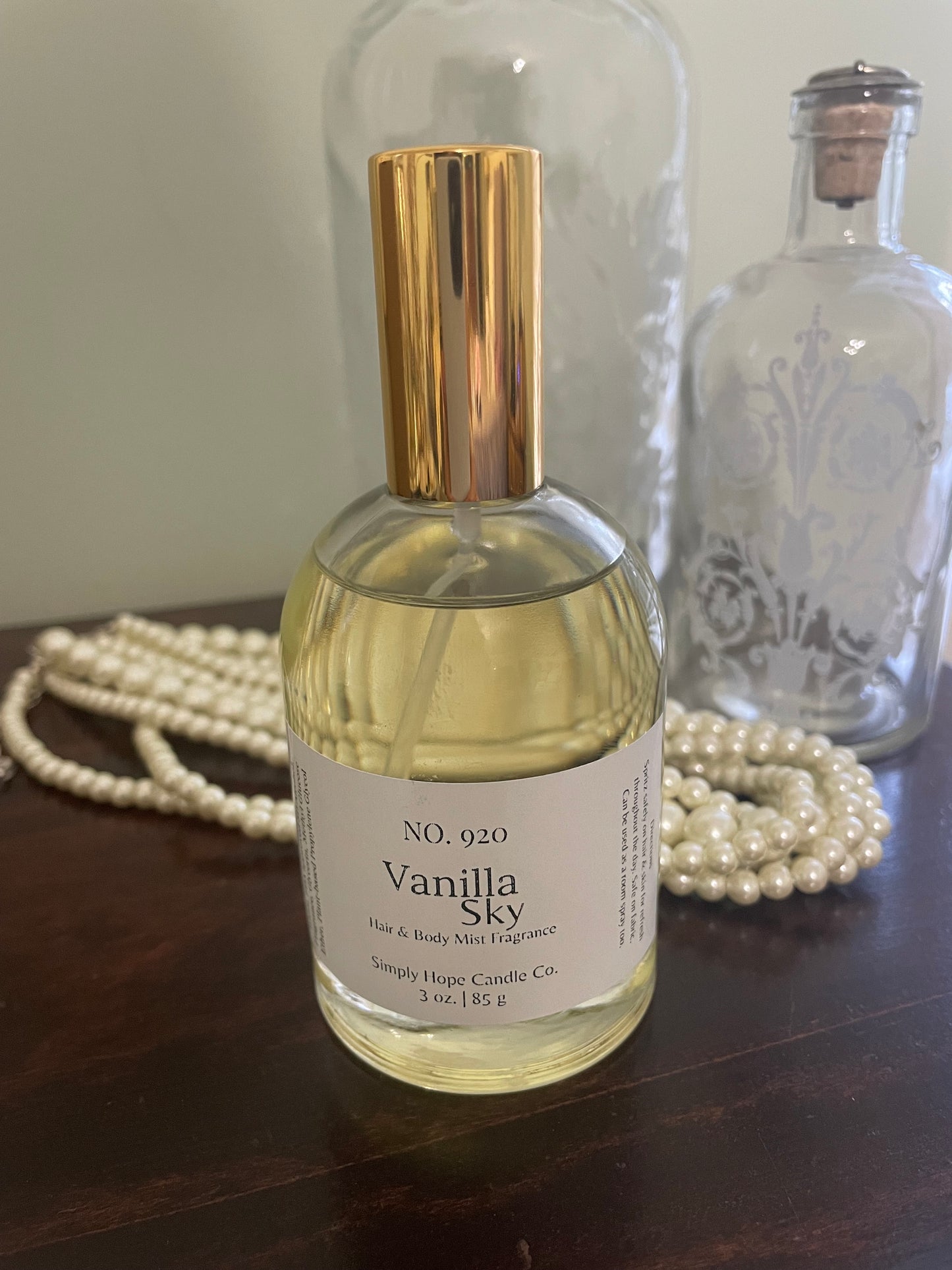 Body Spray, Hair & Body Mist, 3 oz., Vanilla Sky, Multi Purpose, Room and Linen Spray