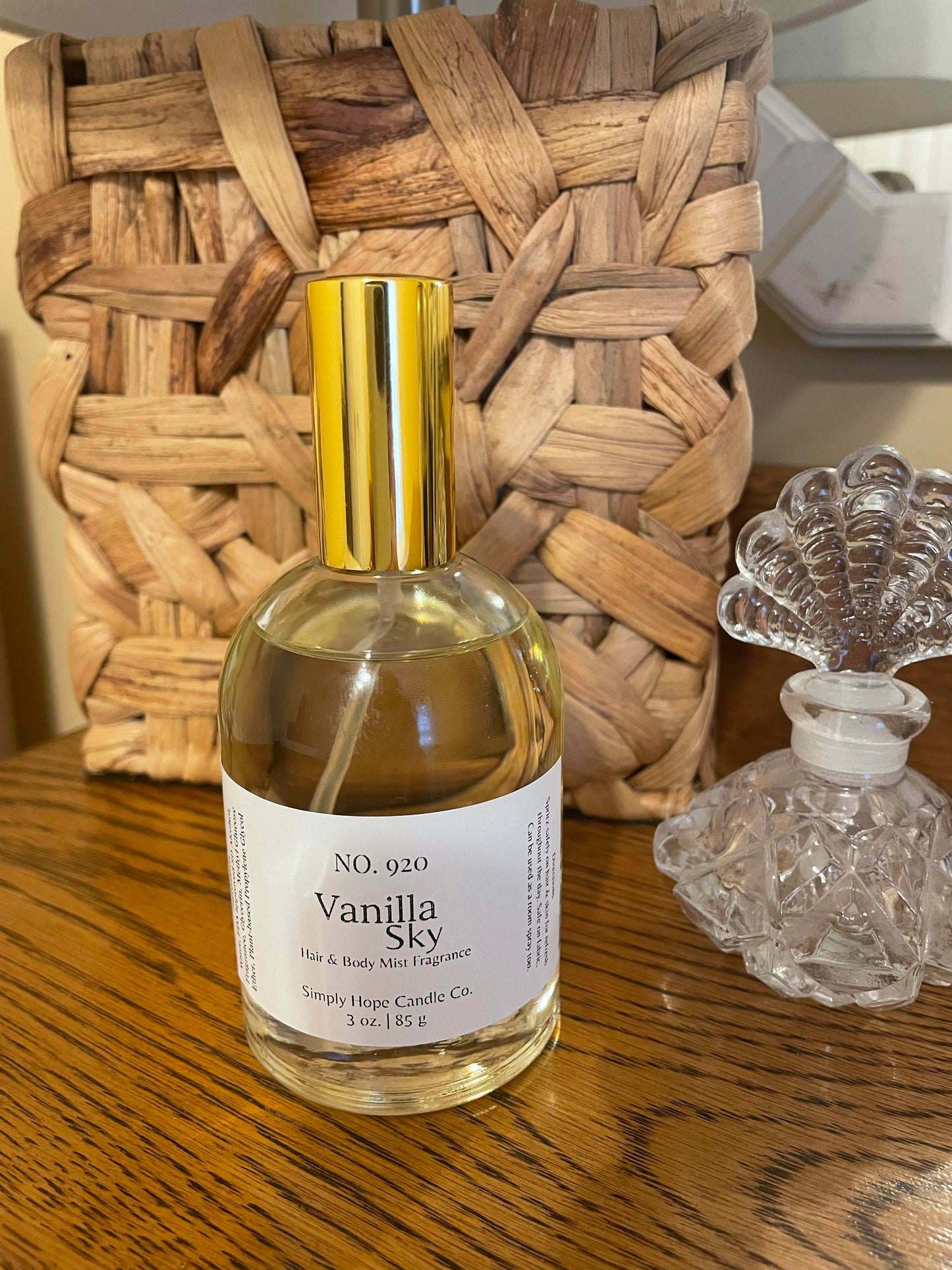 Body Spray, Hair & Body Mist, 3 oz., Vanilla Sky, Multi Purpose, Room and Linen Spray