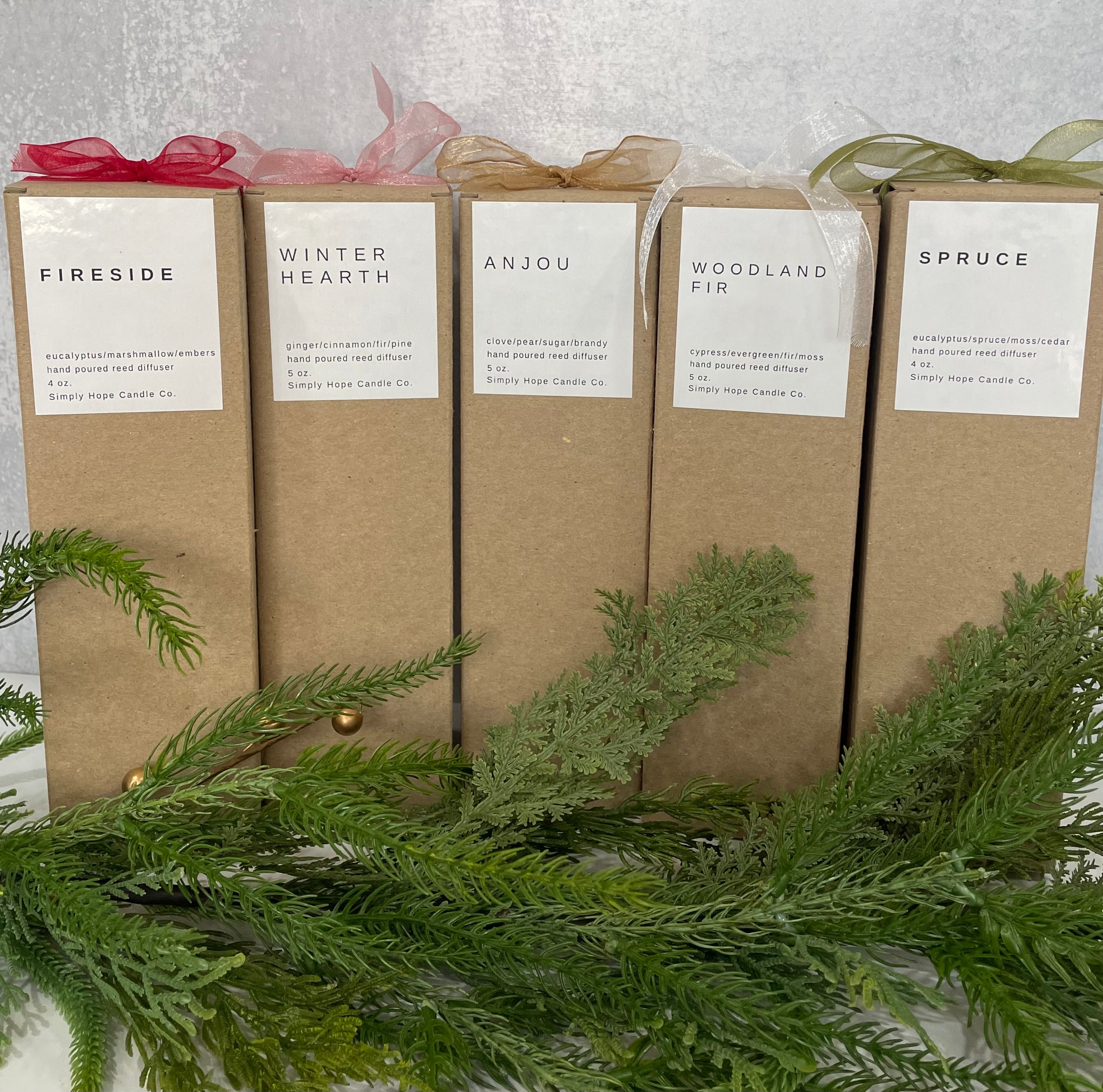 Woodland Fir Reed Diffuser 5 oz (cypress + evergreen + moss)