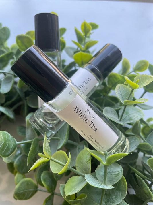 Perfume Rollerball 10 ml., White Tea, Fresh Clean Everyday Scent, Citrus Scent