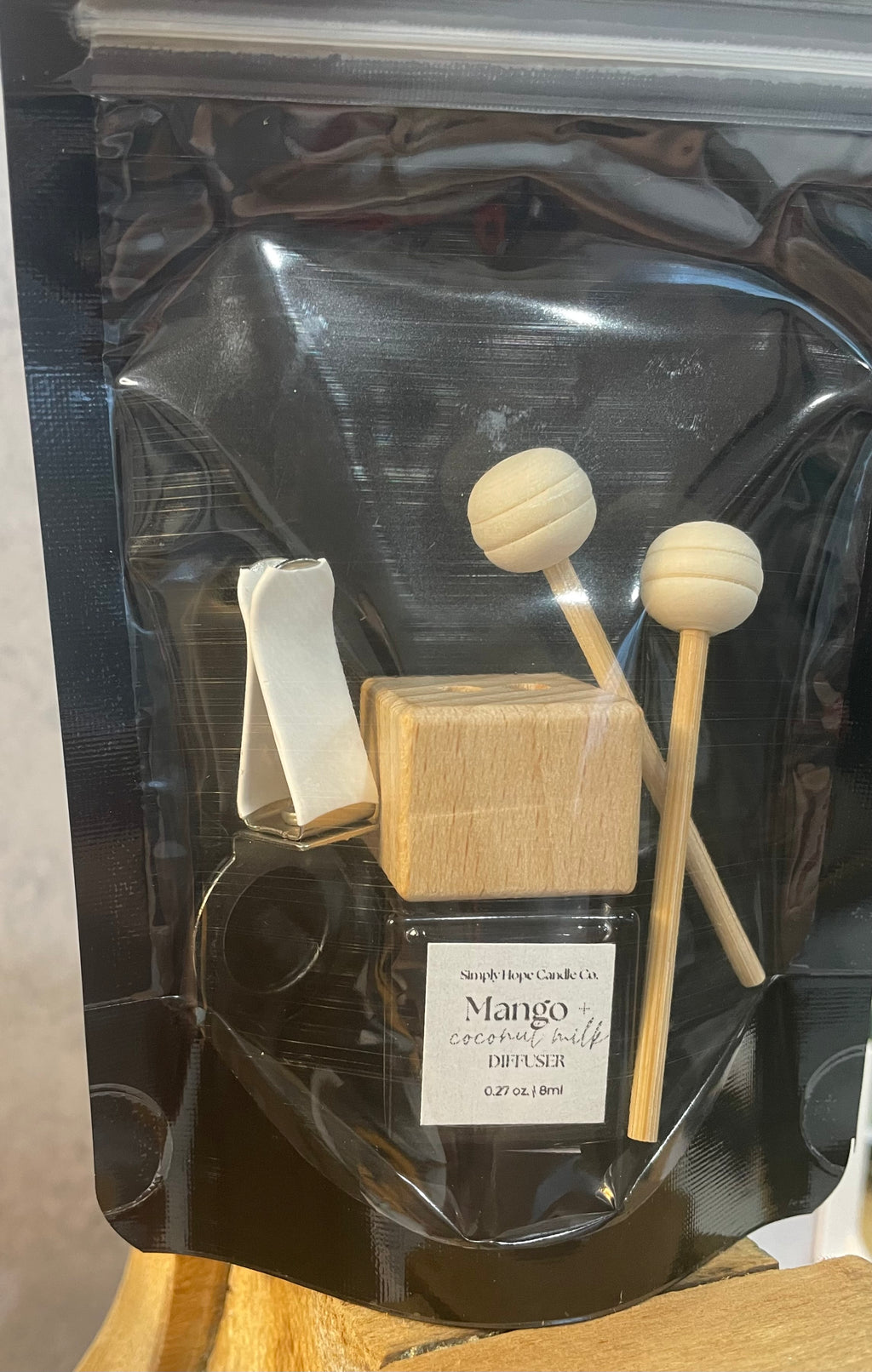 Car Diffuser Vent Clip Mango + Coconut Milk Scent, Car Freshies, Car Diffuser, Car Accessories, Car Freshener Gift