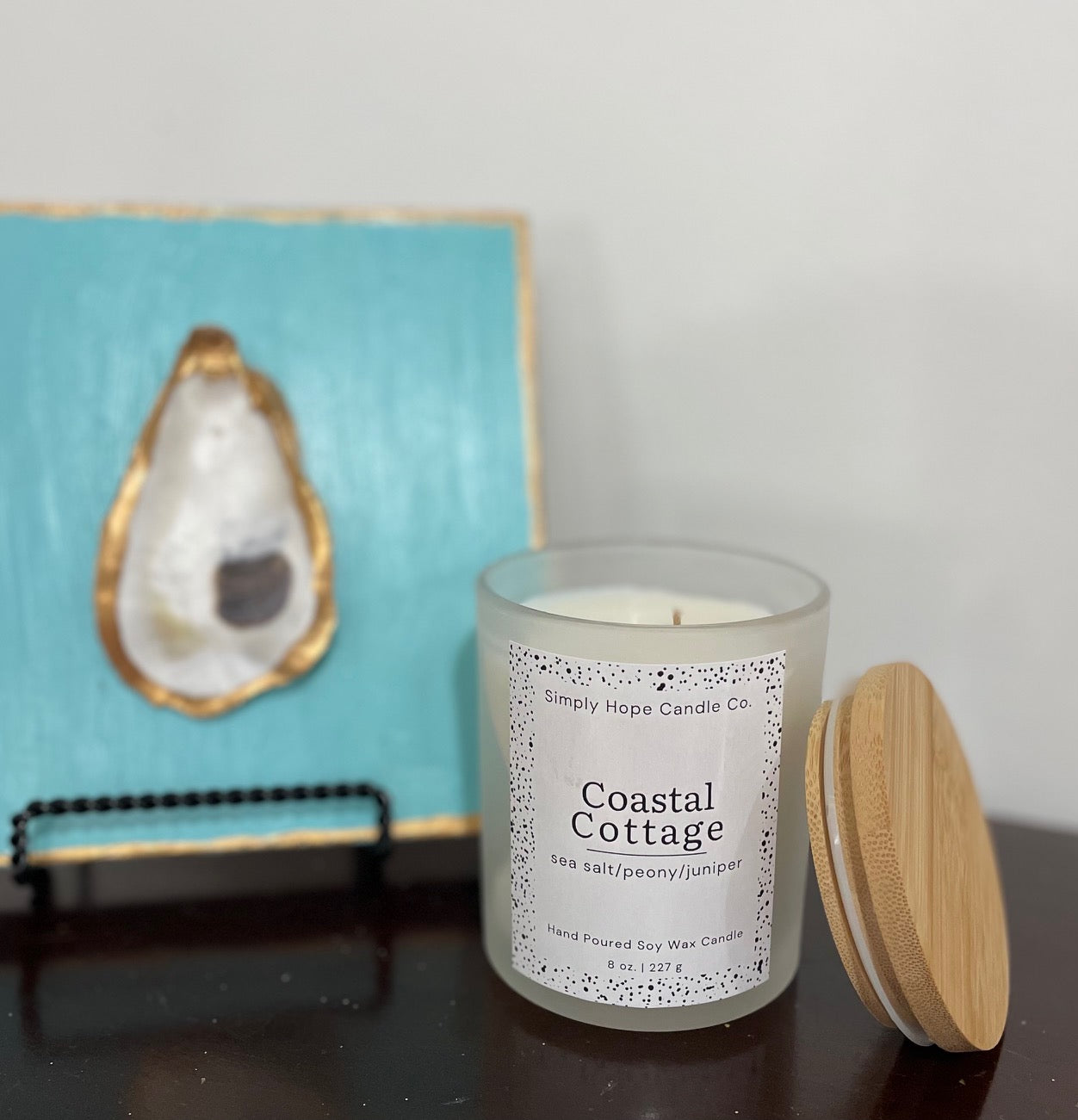 Handmade Soy Wax Candle Coastal Cottage Gift Small Batch Aromatherapy