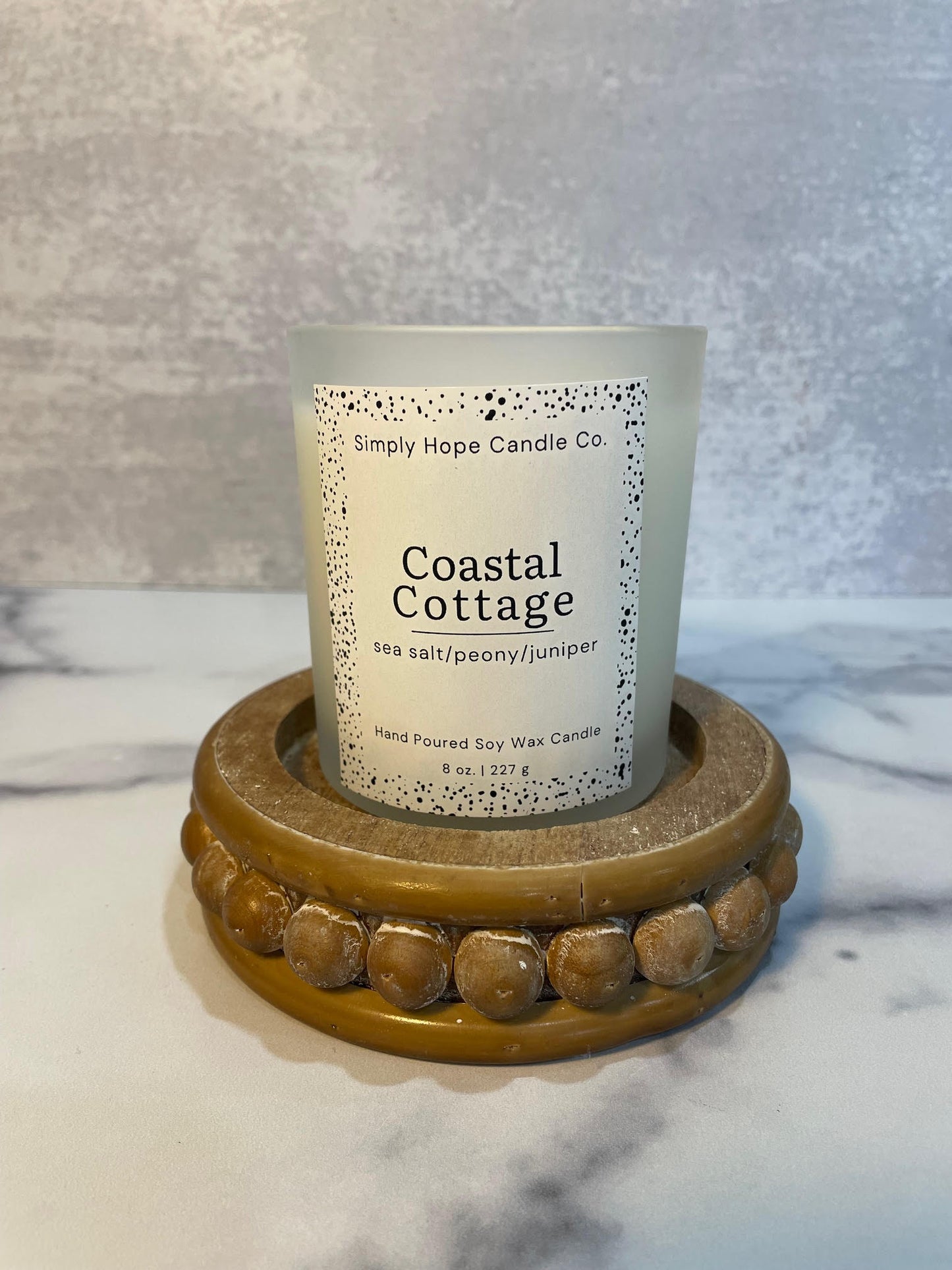 Handmade Soy Wax Candle Coastal Cottage Gift Small Batch Aromatherapy