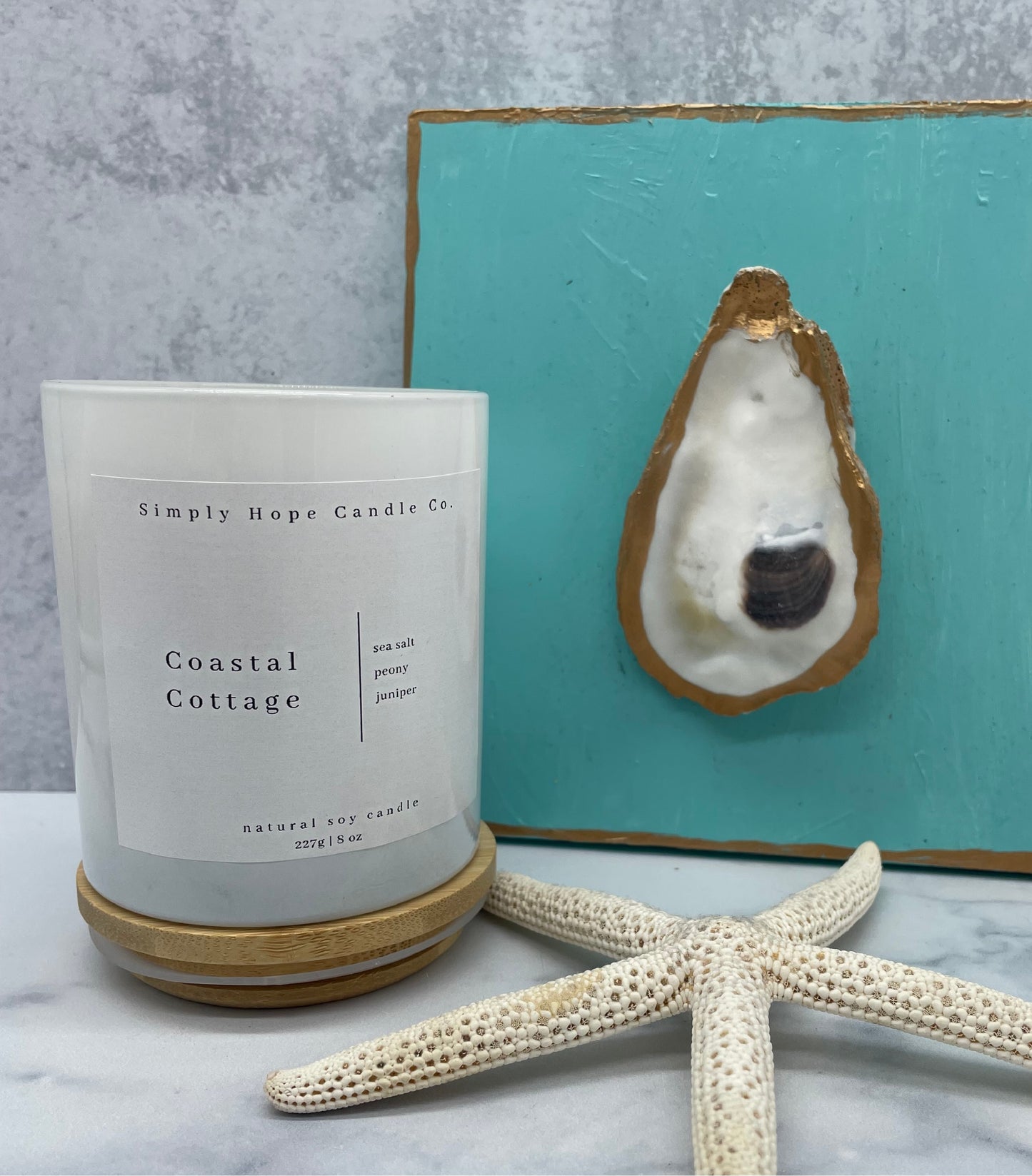 Soy Wax Candle, Coastal Cottage Scent, All Natural, Home Decor, Gift for Her, Hostess Gift, Non-Toxic, Fresh Scent Candle, Beach Scent