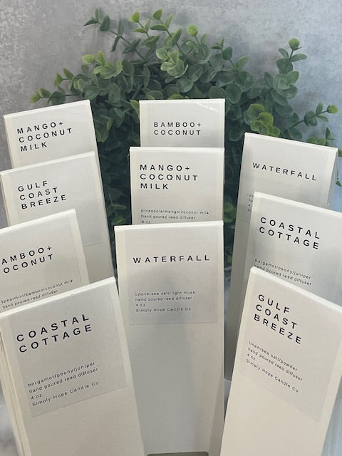 Reed Diffuser Gulf Coast Breeze All Natural Non Toxic Aromatherapy Gift Home Decor