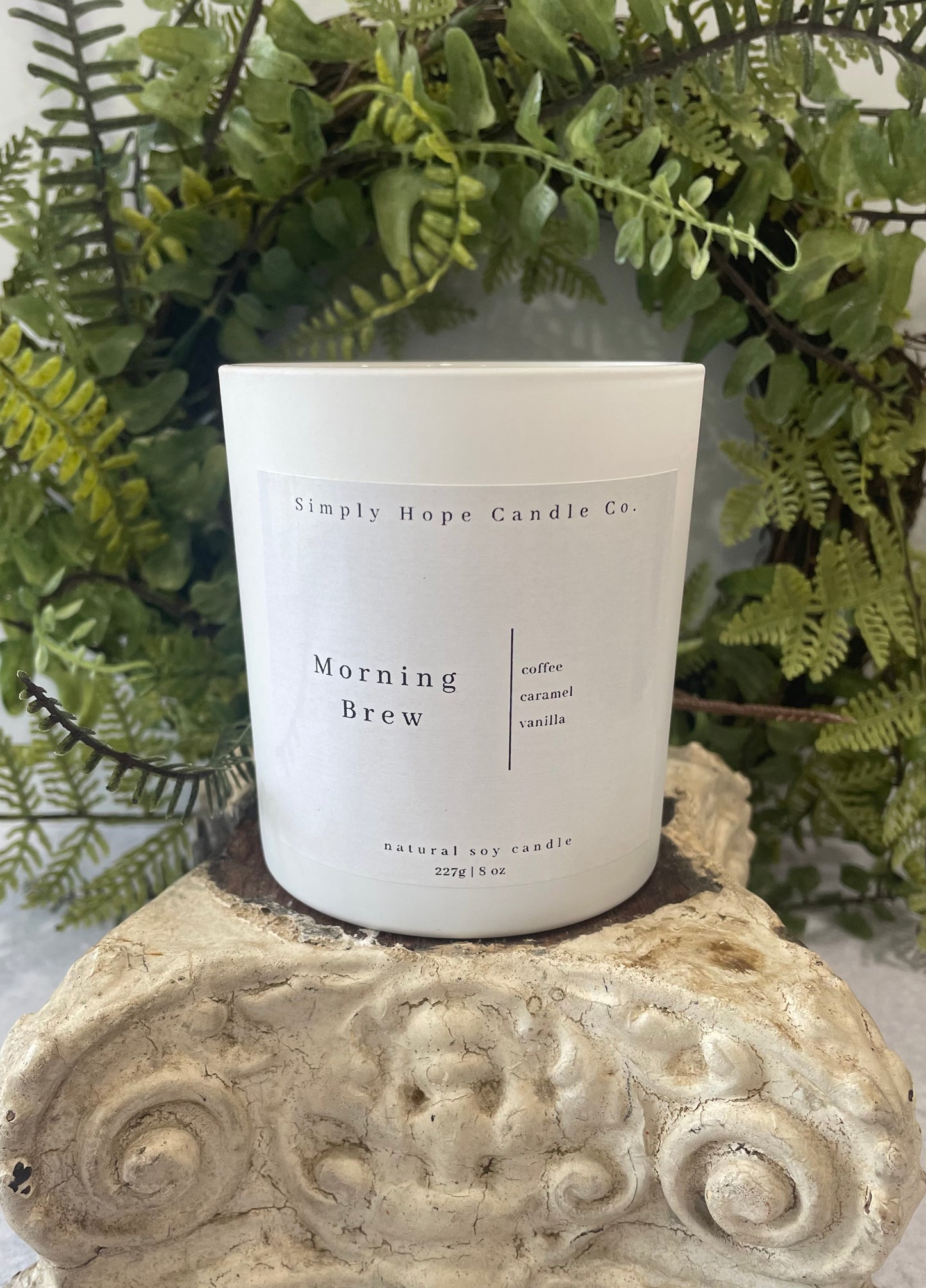 Soy Wax Candle, Morning Brew Scent, All Natural, Home Decor, Gift for Her, Hostess Gift, Non-Toxic, Hand Poured