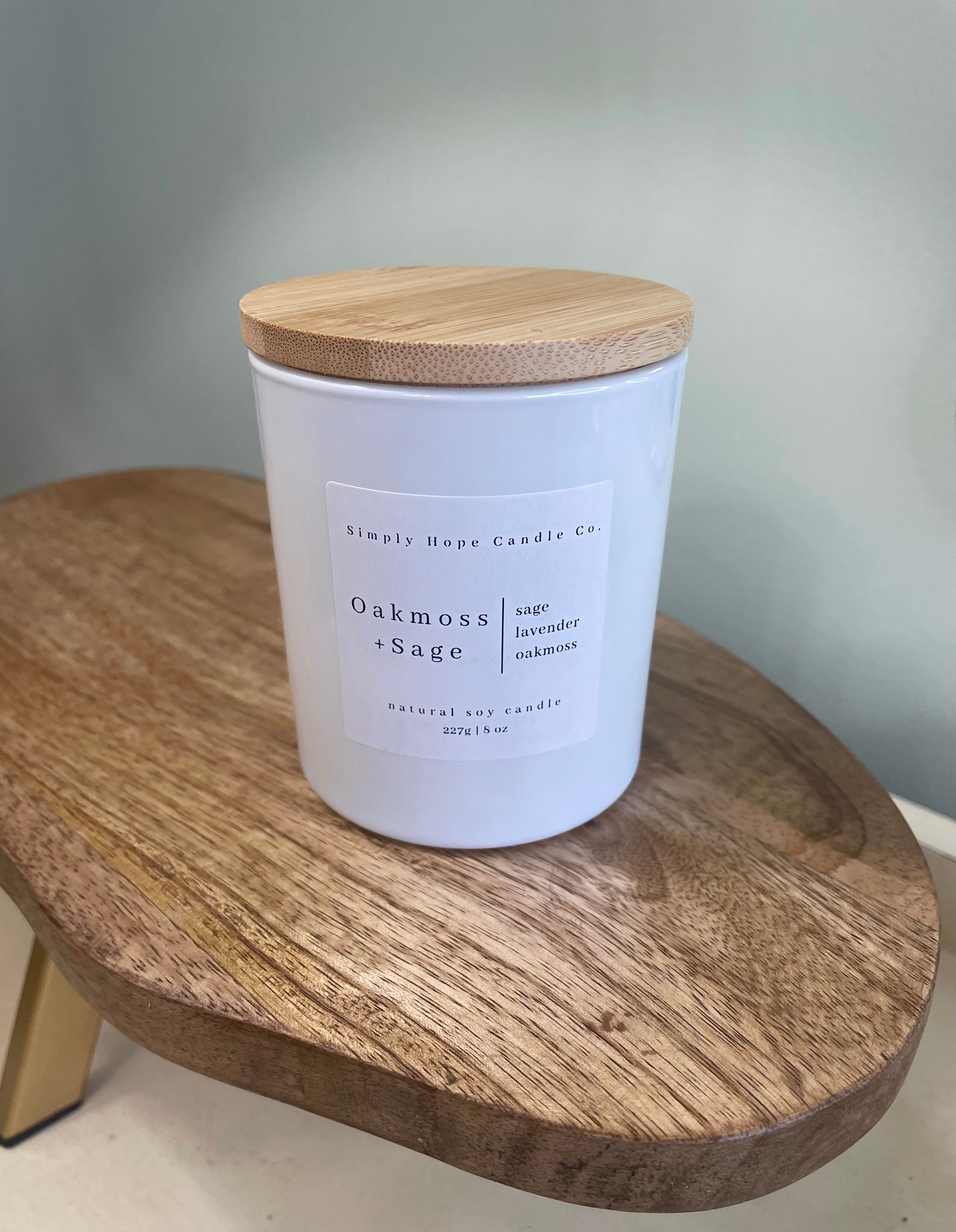 Oakmoss + Sage (sage + lavender + oakmoss)