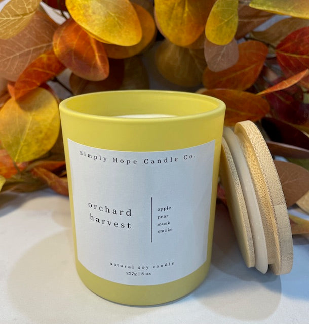 Handmade Soy Wax Candle Orchard Harvest Gift Small Batch Aromatherapy Autumn Fall