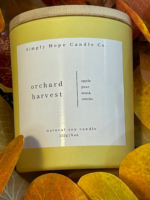 Handmade Soy Wax Candle Orchard Harvest Gift Small Batch Aromatherapy Autumn Fall