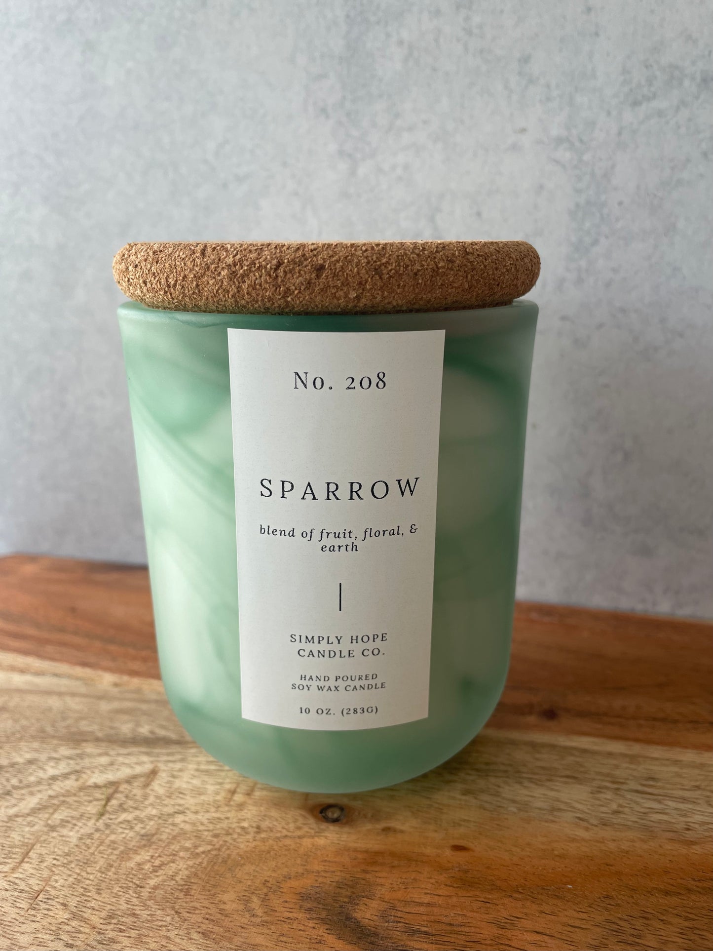 Soy Wax Candle, Sparrow Scent, All Natural, Home Decor, Gift for Her, Hostess Gift, Non-Toxic, Fresh Scent Candle, Hand Made Candle