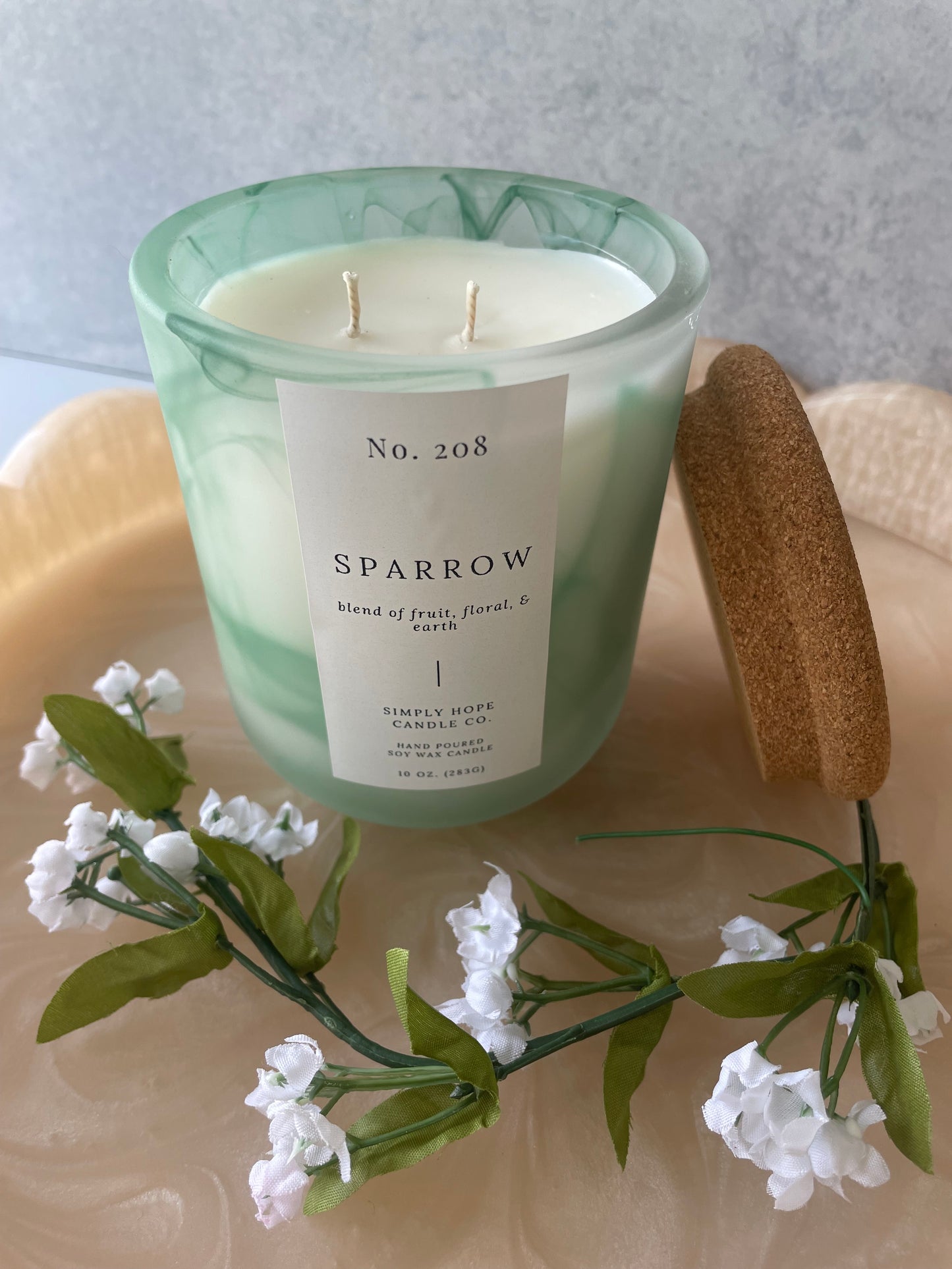 Soy Wax Candle, Sparrow Scent, All Natural, Home Decor, Gift for Her, Hostess Gift, Non-Toxic, Fresh Scent Candle, Hand Made Candle