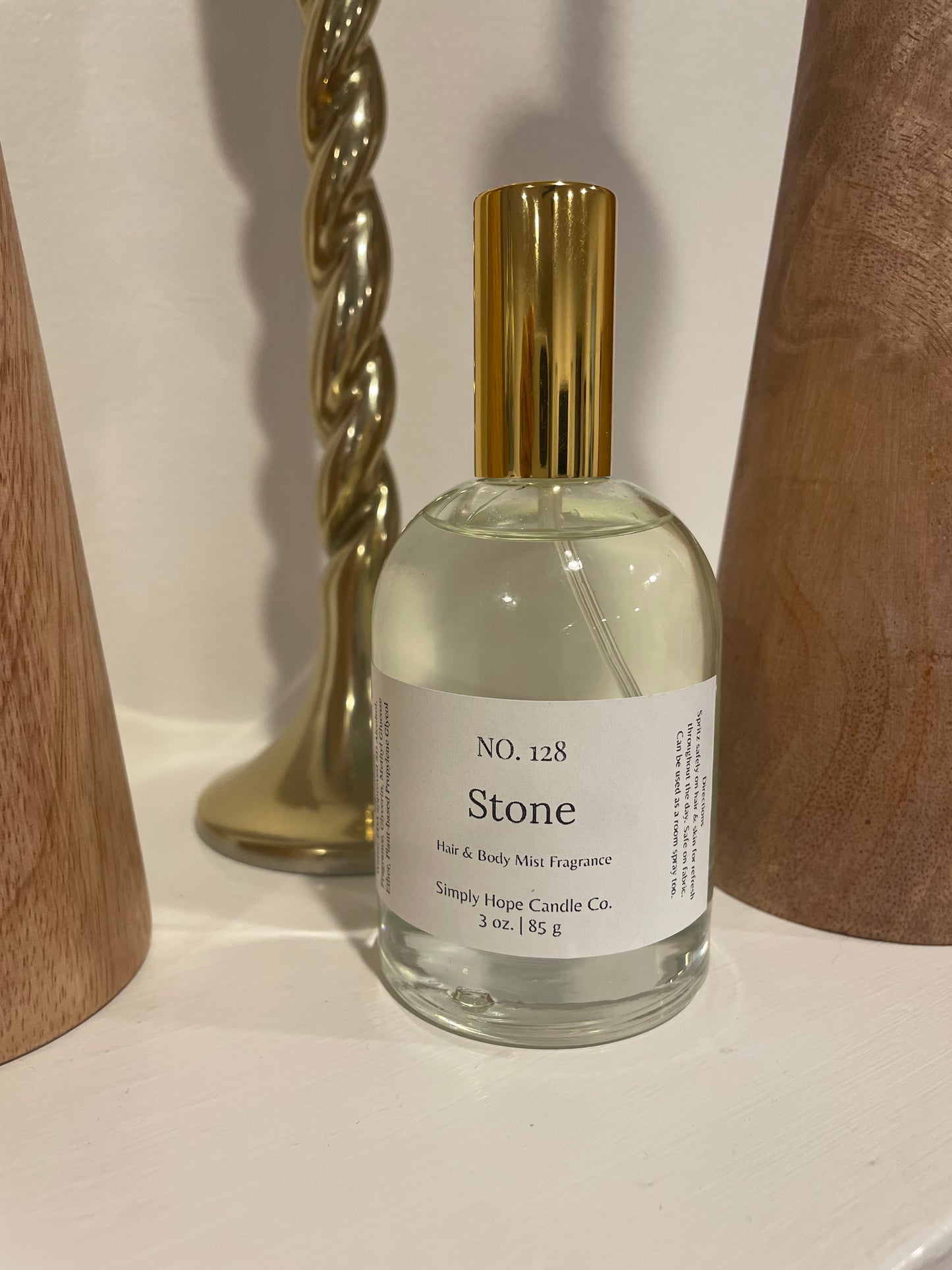 Body Spray, Hair & Body Mist, 3 oz., Stone, Multi Purpose, Room and Linen Spray