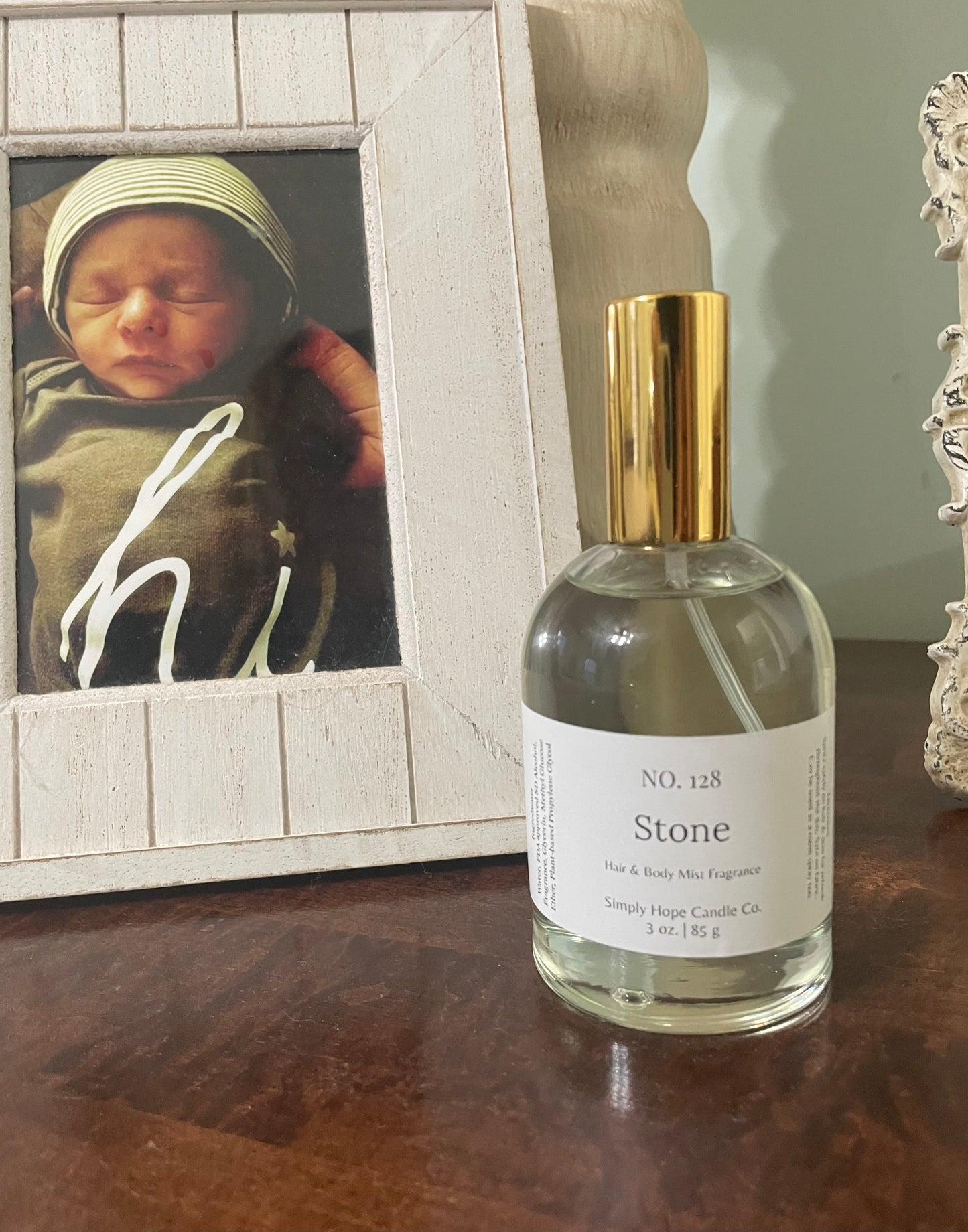 Body Spray, Hair & Body Mist, 3 oz., Stone, Multi Purpose, Room and Linen Spray