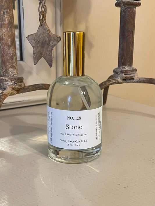 Body Spray, Hair & Body Mist, 3 oz., Stone, Multi Purpose, Room and Linen Spray