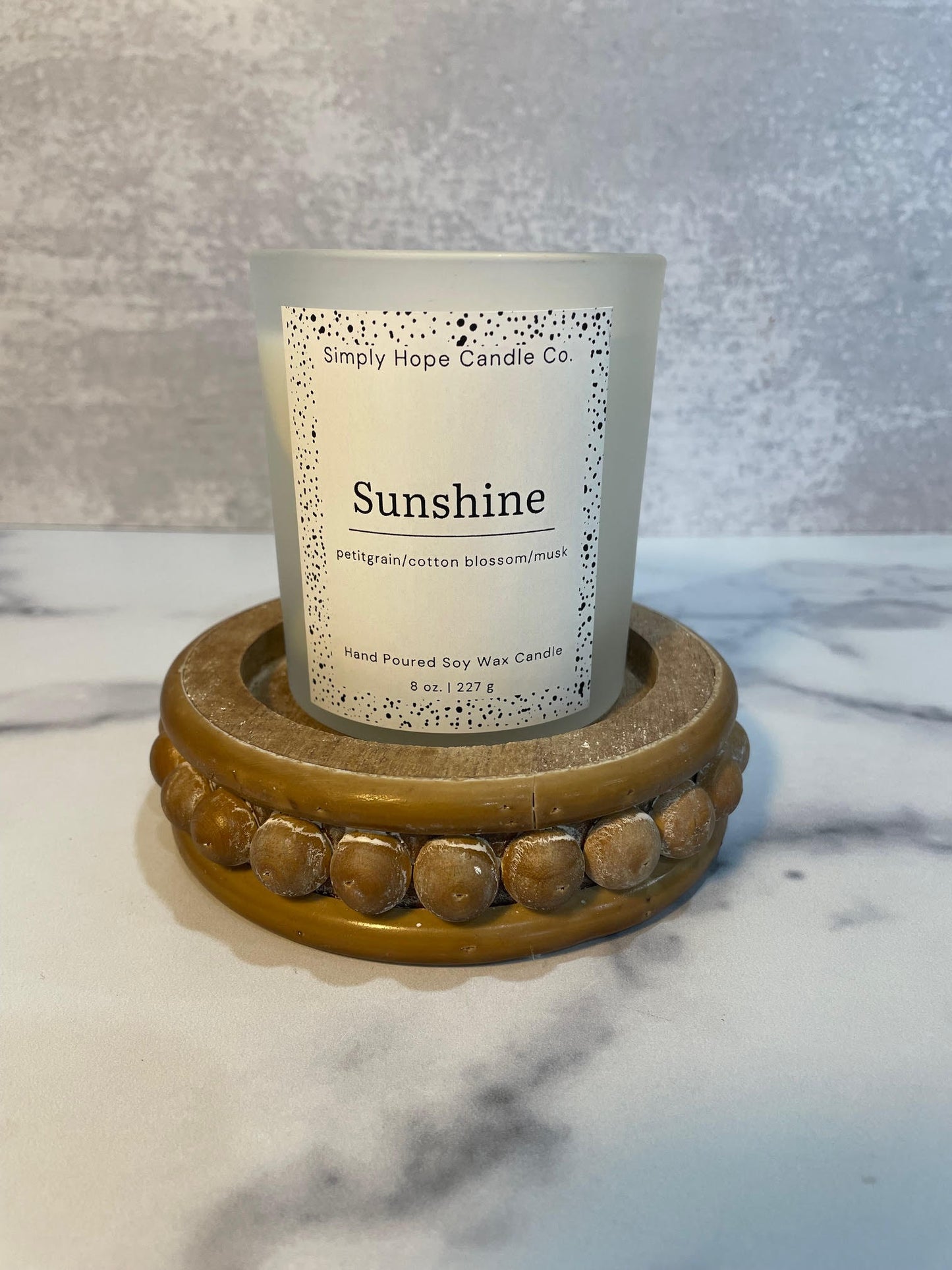 Handmade Soy Wax Candle Sunshine Gift Small Batch Aromatherapy