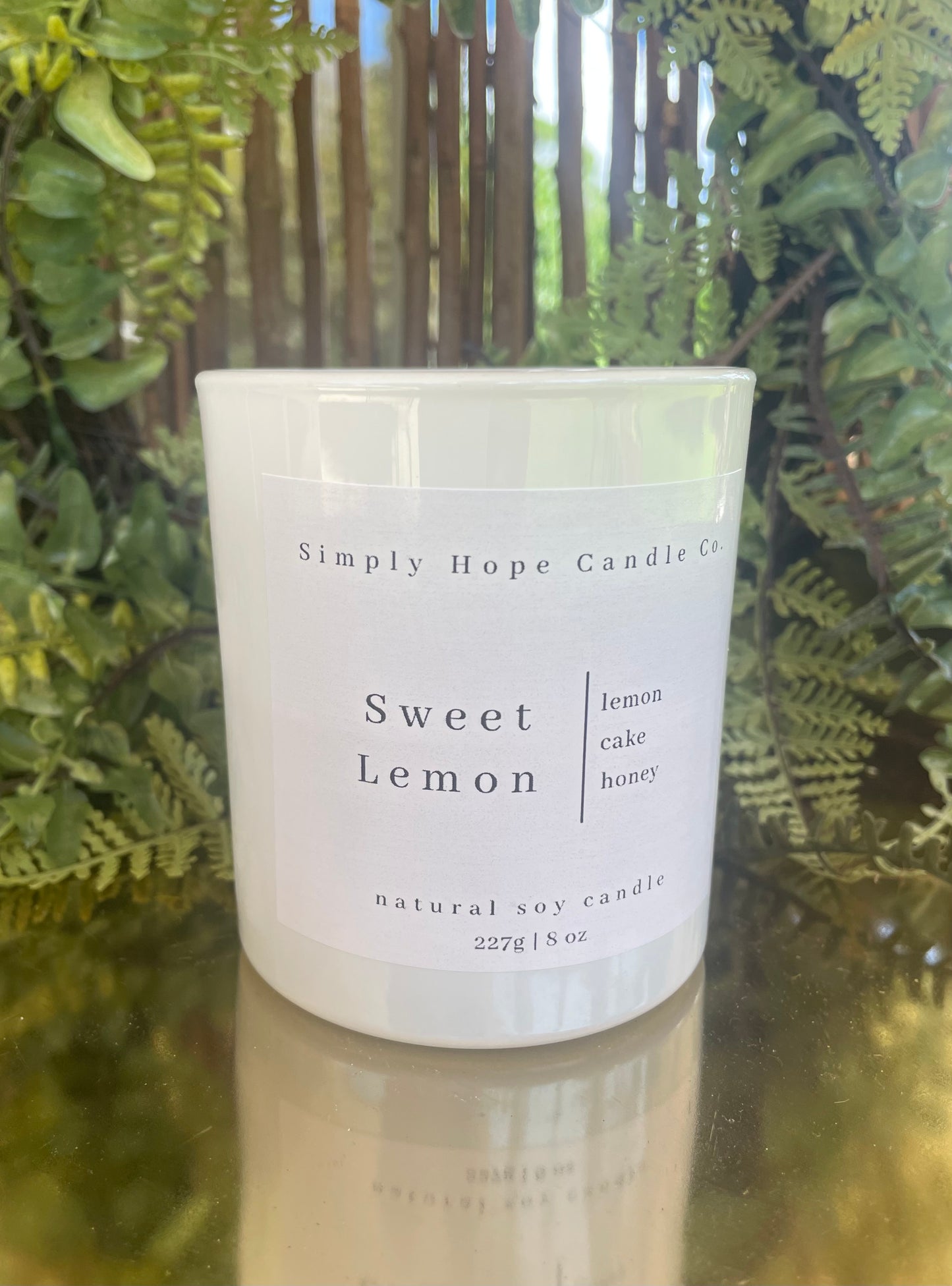 Soy Wax Candle, Sweet Lemon Scent, All Natural, Home Decor, Gift for Her, Hostess Gift, Non-Toxic, Citrus Scent Candle
