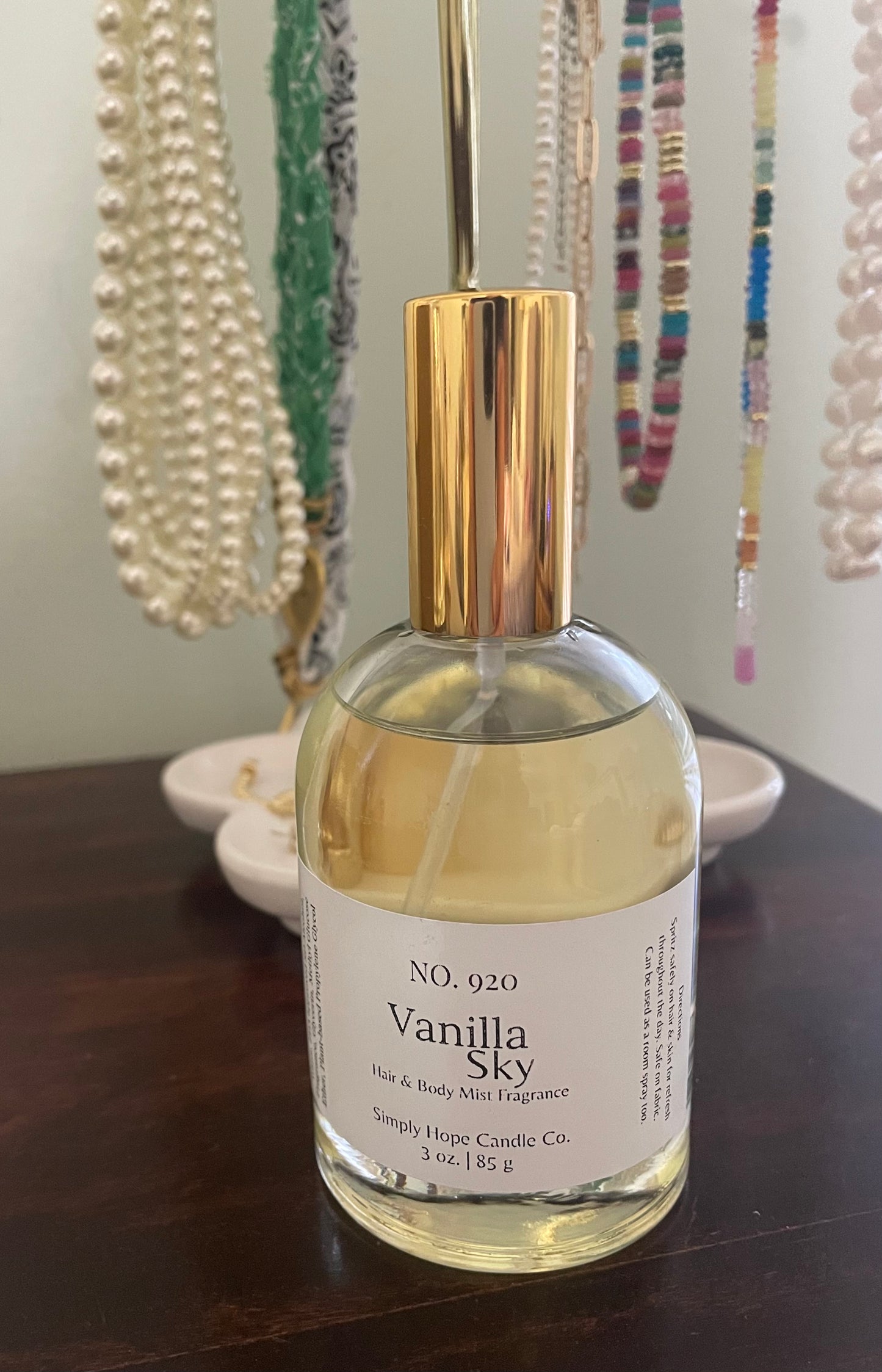 Body Spray, Hair & Body Mist, 3 oz., Vanilla Sky, Multi Purpose, Room and Linen Spray