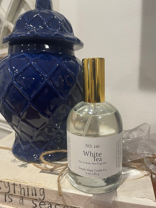 Body Spray, Hair & Body Mist, 3 oz., White Tea,  Multi Purpose, Room and Linen Spray